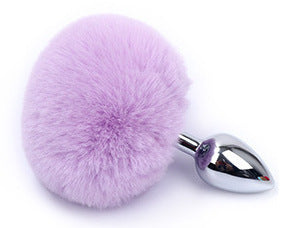 Wholesale Fox Tail Metal Anal Plug Supplies Rear Court Tail Hair  Role Play Toy